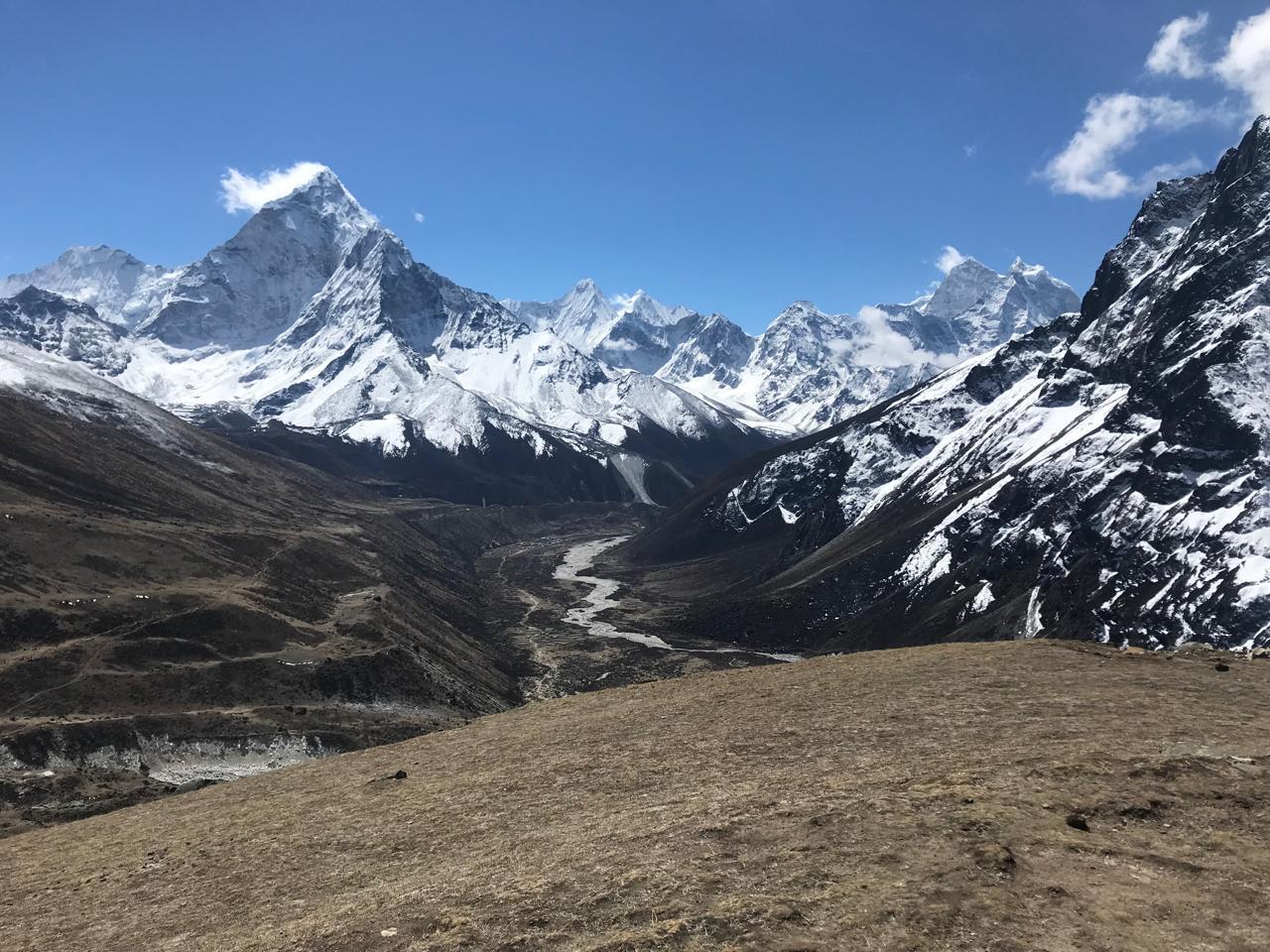 High Himalayan valley near Lobuche